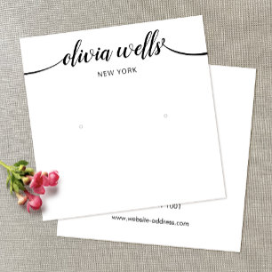 Tarjeta de visualización de rezago de moño blanco 