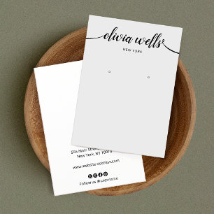 Tarjeta de visualización de rizo gris claro de cal
