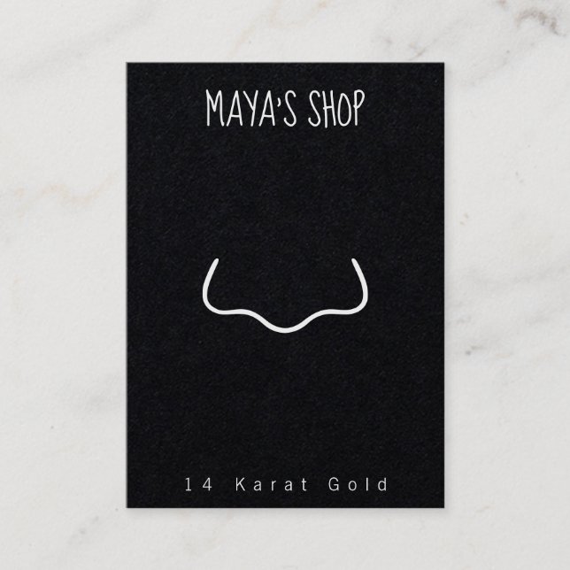 Tarjeta de visualización de tejas de joyería (Anverso)