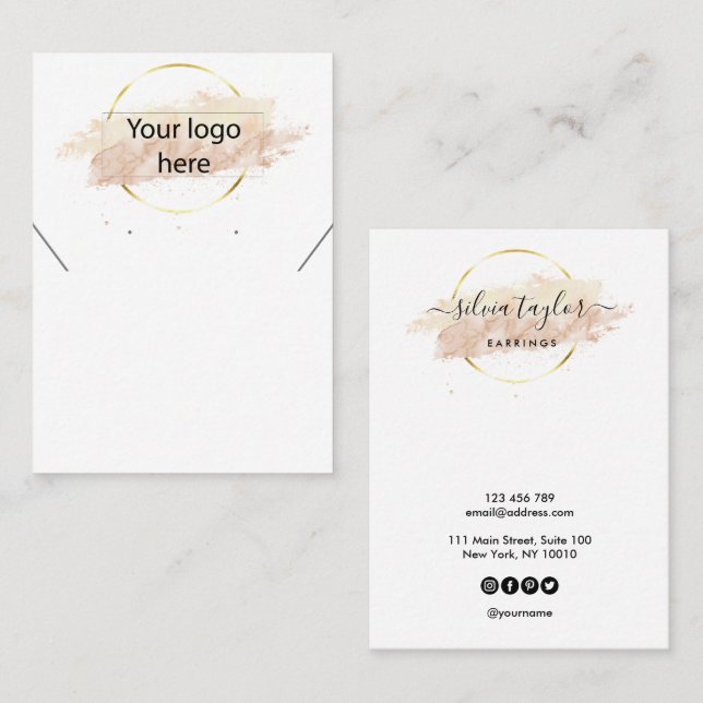 Tarjeta de visualización del anillo de anclaje del (Anverso / Reverso)