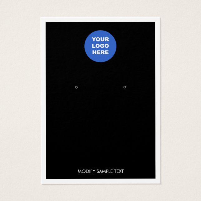 Tarjeta de visualización del borde blanco para aña (Frente)