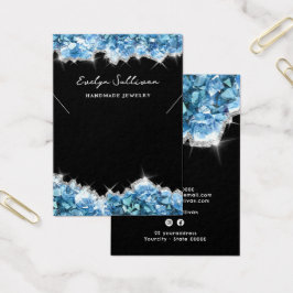 Tarjeta de visualización del collar de cristales a