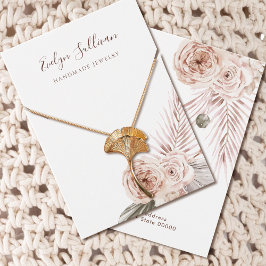 Tarjeta de visualización del collar de flores de B