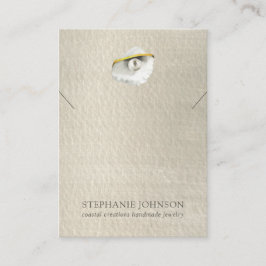 Tarjeta de visualización del collar de la concha d