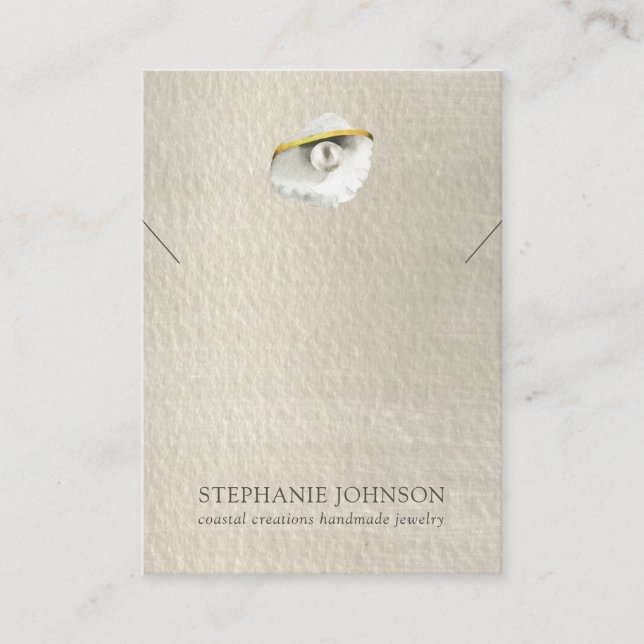 Tarjeta de visualización del collar de la concha d (Anverso)