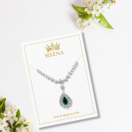 Tarjeta de visualización del collar de la corona d