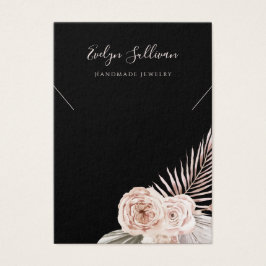 Tarjeta de visualización del collar de rosas tropi