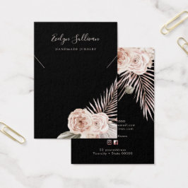 Tarjeta de visualización del collar de rosas tropi