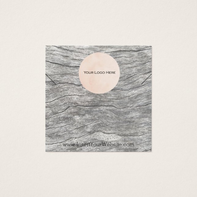 Tarjeta de visualización del collar de su logotipo (Anverso)