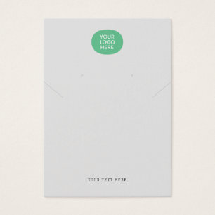 Tarjeta de visualización del collar gris de su log