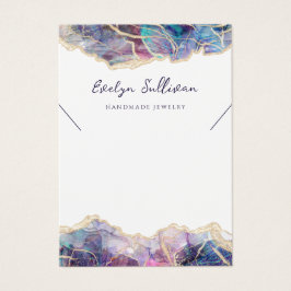 Tarjeta de visualización del collar opalino púrpur