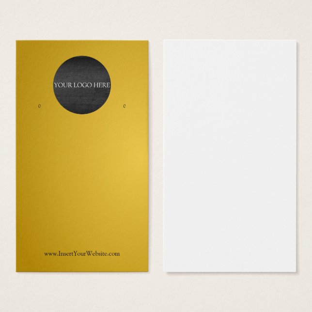 Tarjeta de visualización del logotipo (Anverso y reverso)