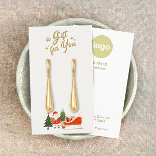 Tarjeta de visualización del logotipo de Santa Ear