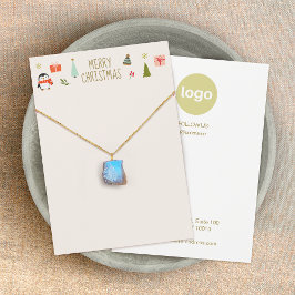 Tarjeta de visualización del logotipo del collar d