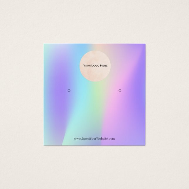 Tarjeta de visualización del logotipo del Hologram (Anverso)