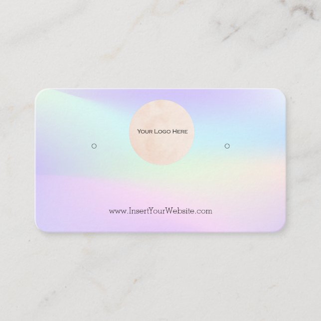 Tarjeta de visualización del logotipo Rainbow Earl (Anverso)
