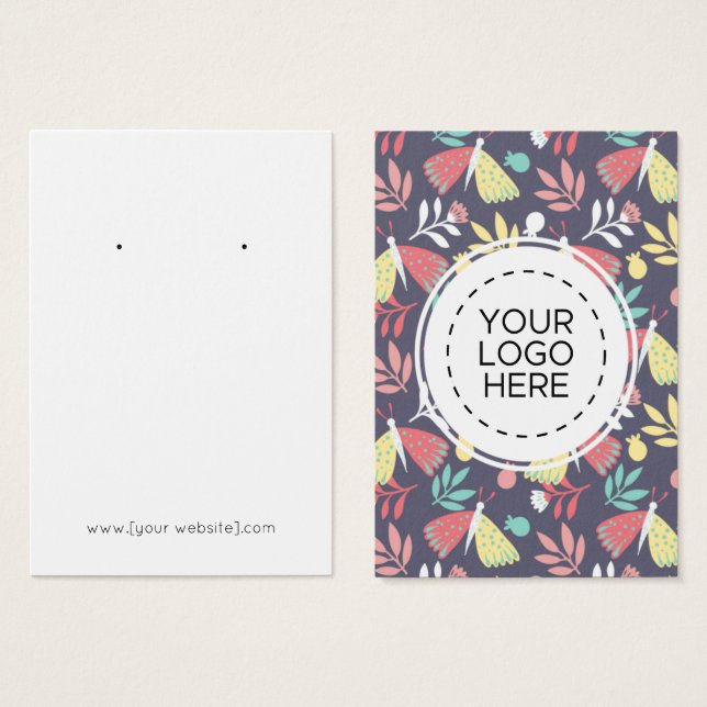 Tarjeta de visualización del patrón de floración d (Anverso y reverso)