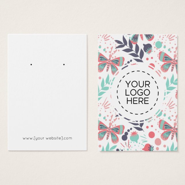 Tarjeta de visualización del patrón de floración d (Anverso y reverso)