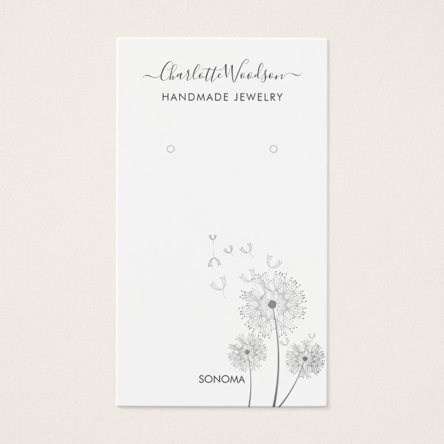 Tarjeta de visualización Delicada de Ilustracion F (Frente)