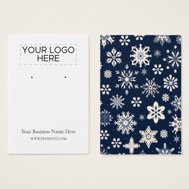 Tarjeta de visualización Earl-Flakes para navidade (Anverso y reverso)