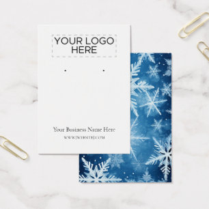 Tarjeta de visualización Earl-Flakes para navidade