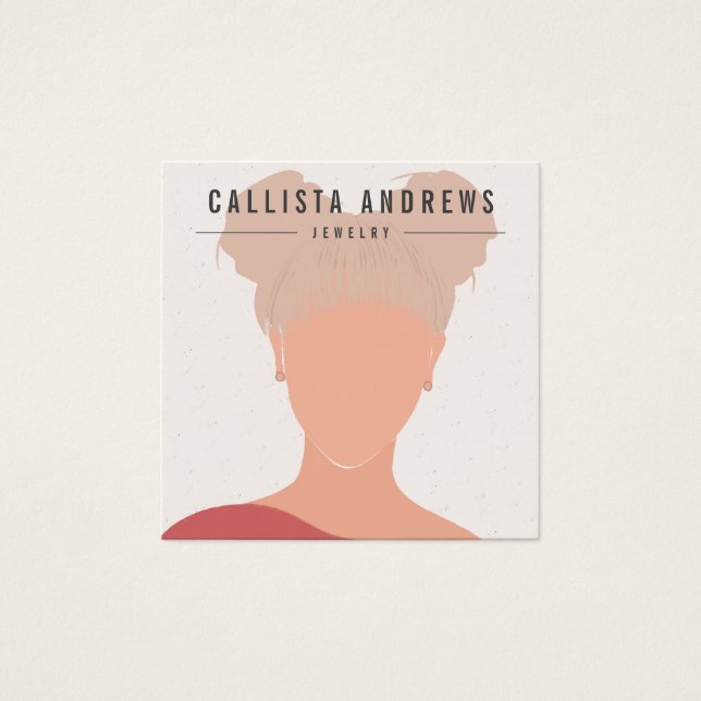 Tarjeta de visualización Earthy Bohemian Blonde Ch (Anverso)