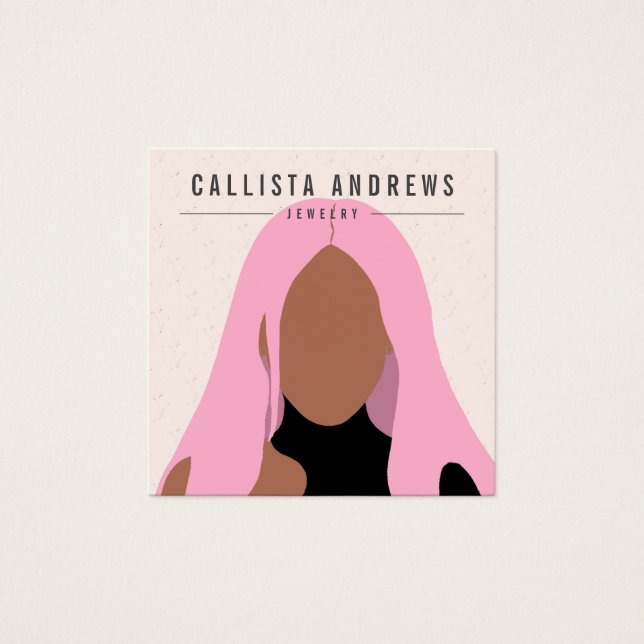 Tarjeta de visualización Earthy Bohemian Pink Chic (Anverso)