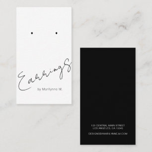 Tarjeta de visualización elegante con guión alto