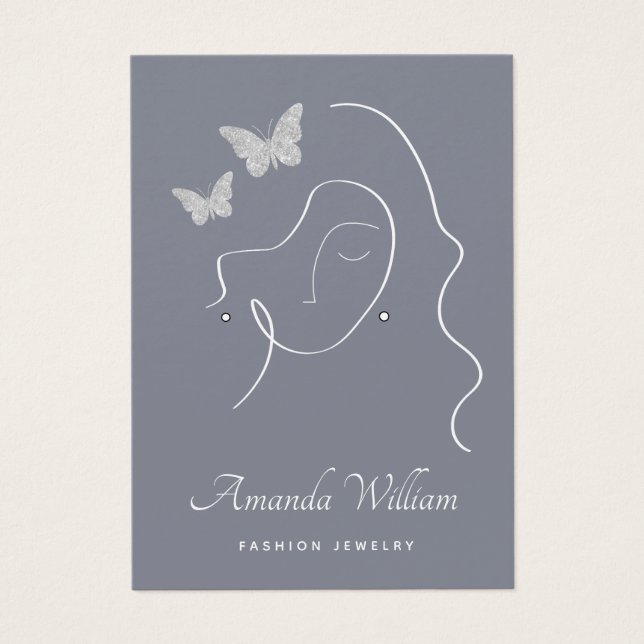 Tarjeta de visualización elegante de auriculares d (Frente)