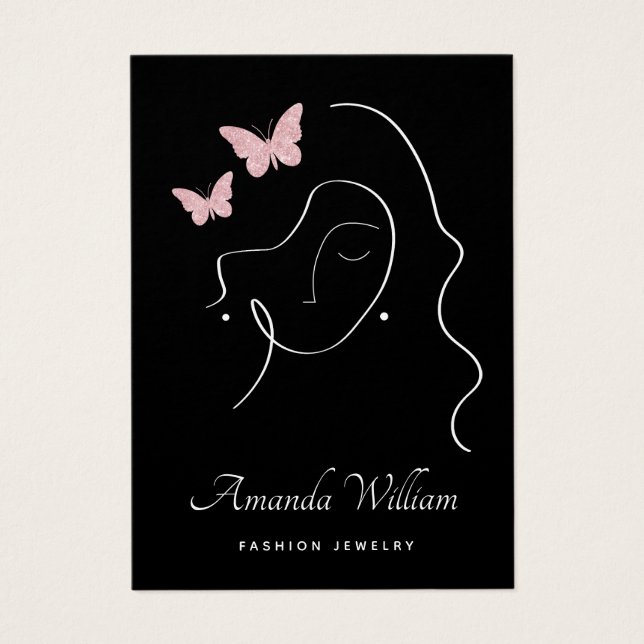 Tarjeta de visualización elegante de auriculares d (Frente)