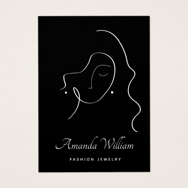 Tarjeta de visualización elegante de auriculares d (Frente)