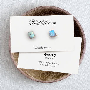 Tarjeta de visualización elegante de guiones blanc
