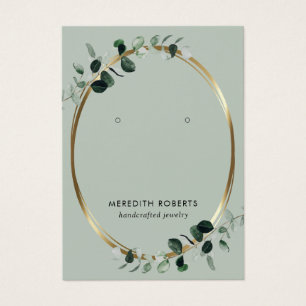 Tarjeta de visualización Eucalyptus Gold Metallic