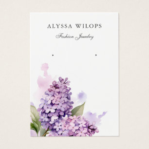 Tarjeta de visualización floral de color acuático