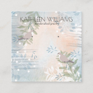 Tarjeta de visualización floral moderna de Earring