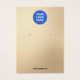 Tarjeta de visualización Gold Add Your Logo Earl
