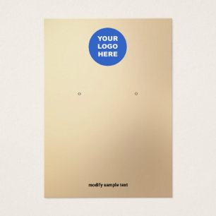 Tarjeta de visualización Gold Add Your Logo Earl