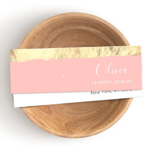 Tarjeta de visualización Gold Pink Stud Earl