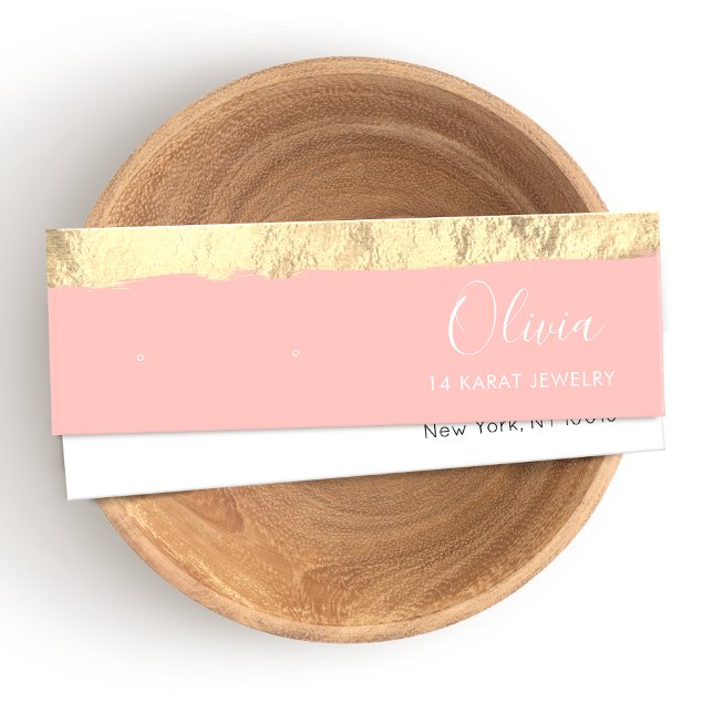 Tarjeta de visualización Gold Pink Stud Earl (Subido por el creador)