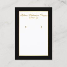 Tarjeta de visualización Gold y Black Earls