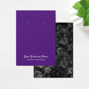 Tarjeta de visualización Gótica Halloween Black Pu
