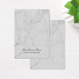 Tarjeta de visualización Gris Gray Marble Earl