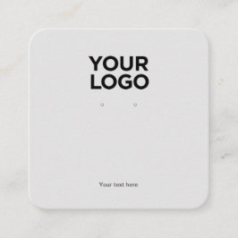 Tarjeta de visualización Gris Squared de logotipo 