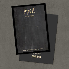 Tarjeta de visualización Guay Black Rustic Edgy Ea