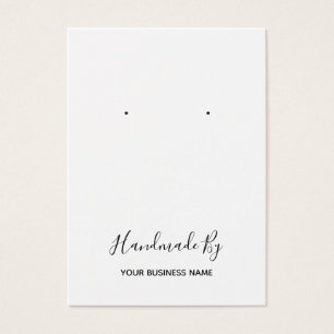 Tarjeta de visualización "hecha a mano por"