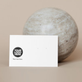 Tarjeta de visualización horizontal del logotipo e