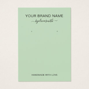 Tarjeta de visualización minima moderna de joyas v