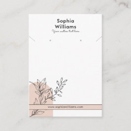 Tarjeta de visualización moderna Boho Pastel Neckl