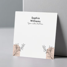 Tarjeta de visualización moderna Boho Pastel Neckl