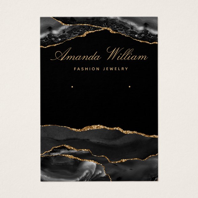 Tarjeta de visualización moderna de anclaje de aga (Frente)